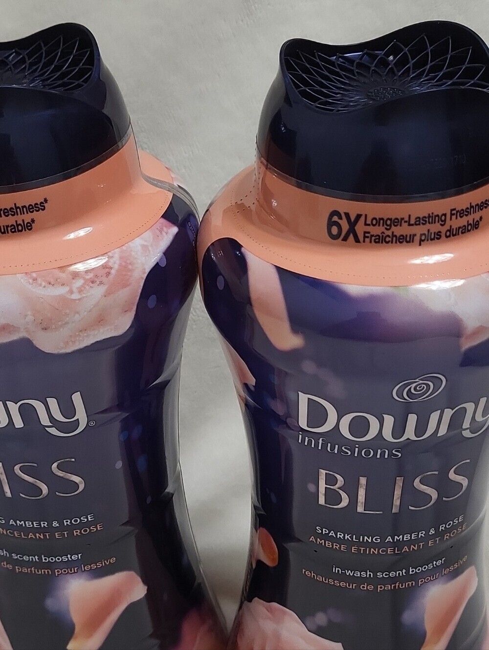 4 Downy Infusions Bliss In-Wash Scent Booster Beads Amber & Rose 24.0 oz - Picture 8 of 16